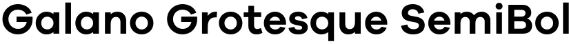Galano Grotesque SemiBold font