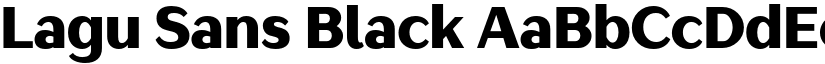 Lagu Sans Black font