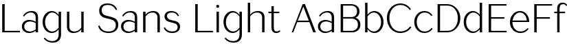Lagu Sans Light font
