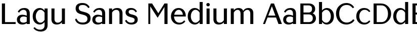 Lagu Sans Medium font