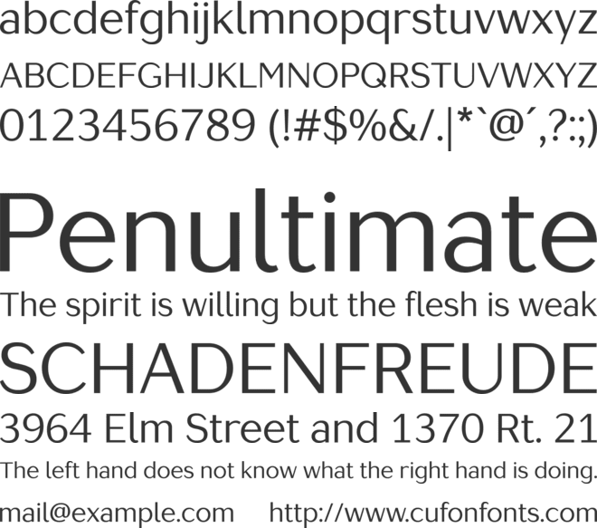 Lagu Sans font preview