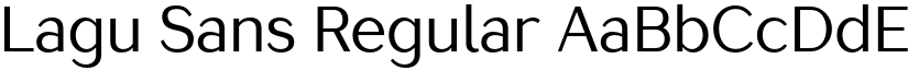 Lagu Sans Regular font