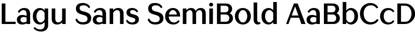 Lagu Sans SemiBold font