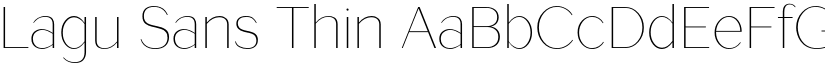 Lagu Sans Thin font