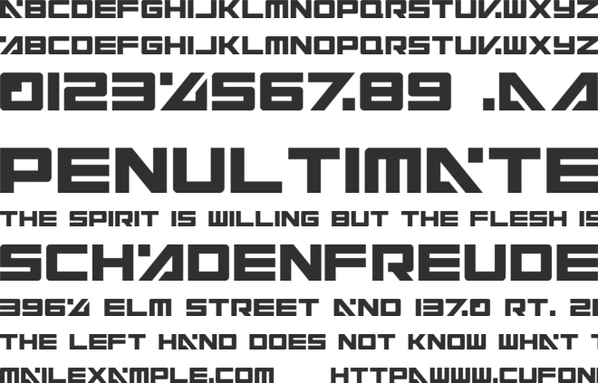 Electric Toaster font preview