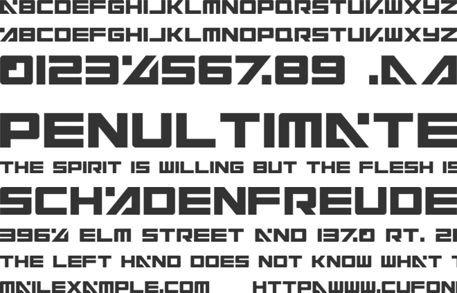 Electric Toaster font preview