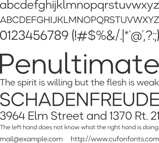 Okta Neue font preview