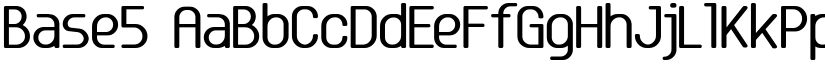 Base5 font