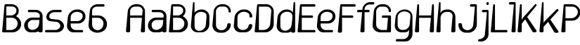 Base6 font