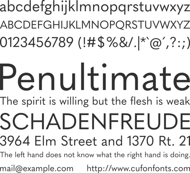 Quasimoda font preview
