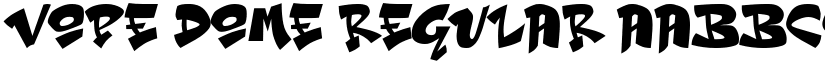 Vope Dome Regular font