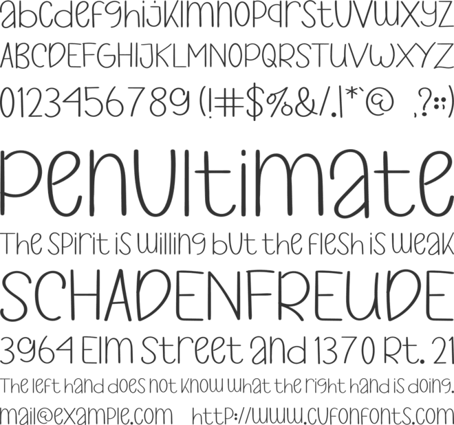 Fresf Glamour font preview