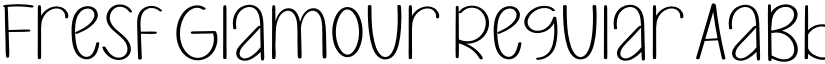 Fresf Glamour Regular font