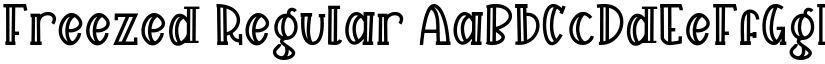 Freezed Regular font