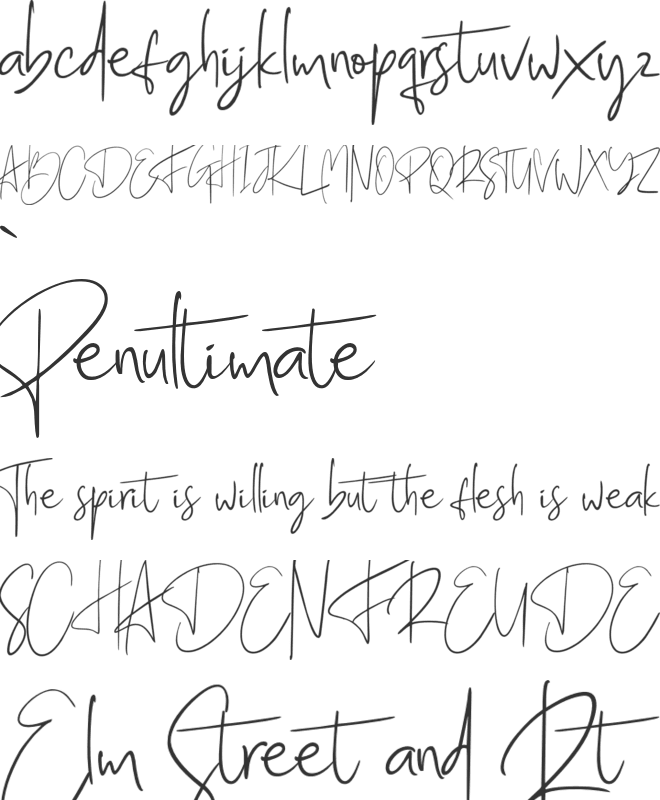 Billie Ashley font preview