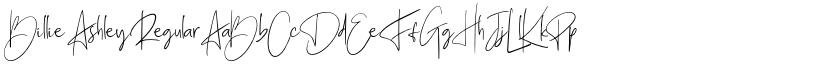 Billie Ashley Regular font
