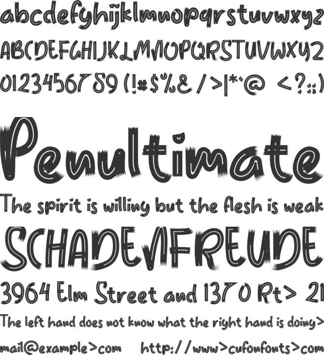 LEMON TEA font preview