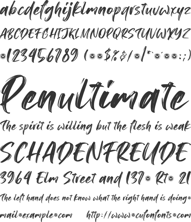 Konichiwa font preview