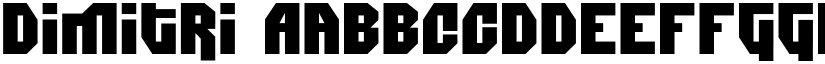 Dimitri font
