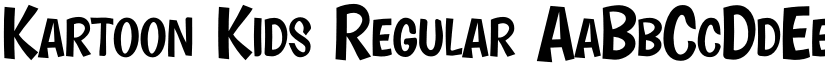 Kartoon Kids Regular font