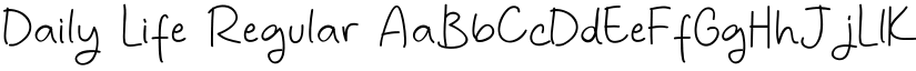 Daily Life Regular font
