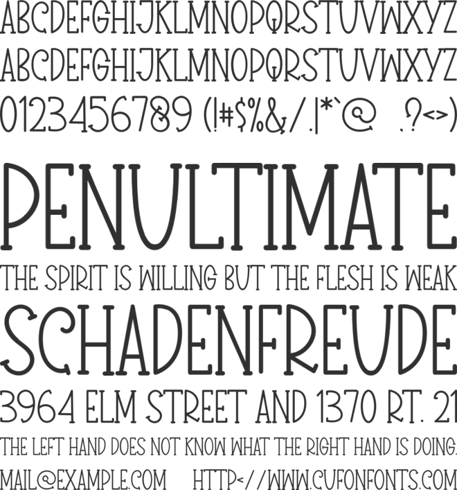 GREEN HOUSE font preview