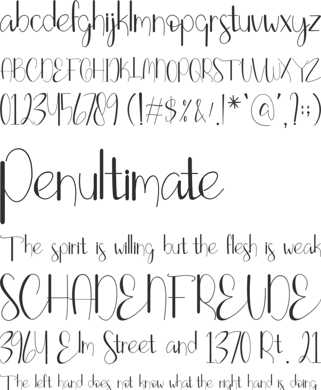 Lovely Laila font preview