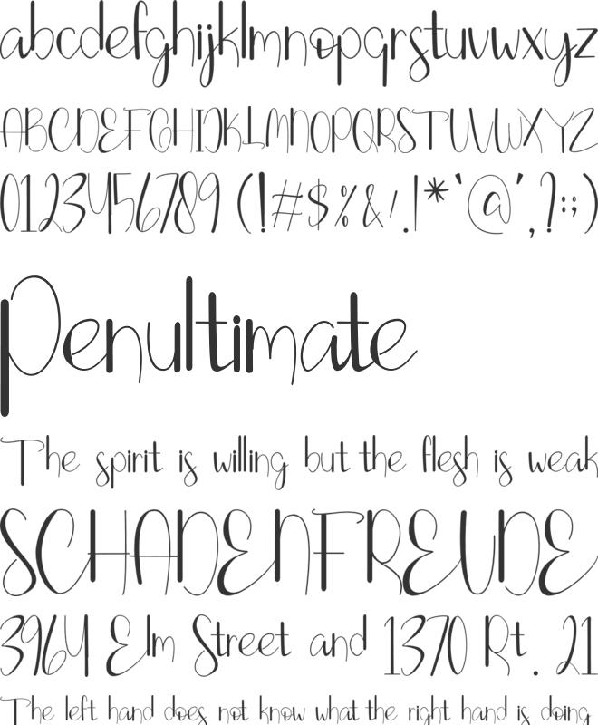 Lovely Laila font preview