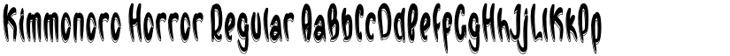 Kimmonoro Horror Regular font