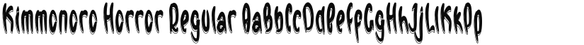 Kimmonoro Horror font download