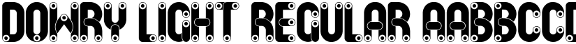 Dowry Light Regular font