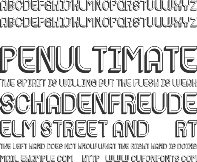 Melodia font preview