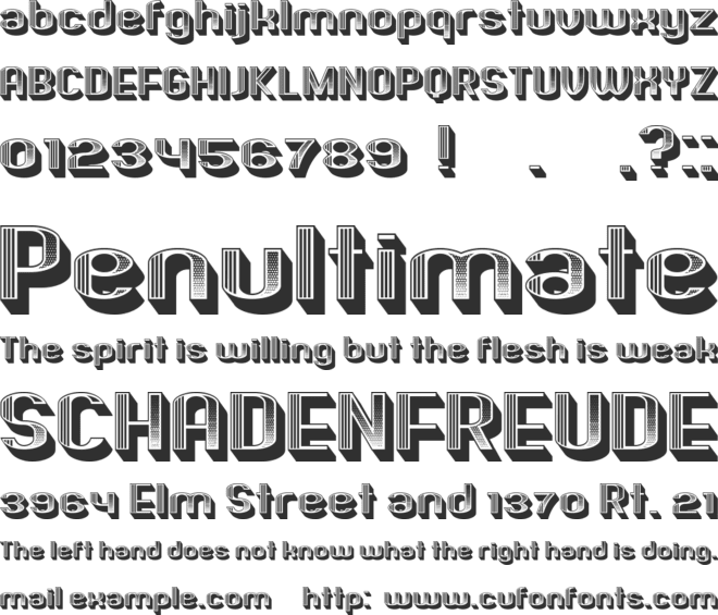 Penny font preview