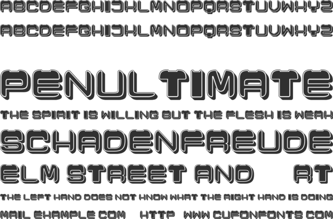 Cronica font preview