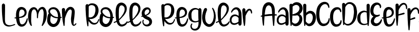 Lemon Rolls Regular font
