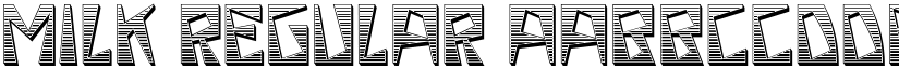 Milk Regular font