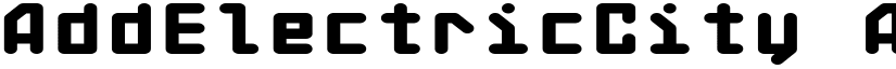 AddElectricCity font
