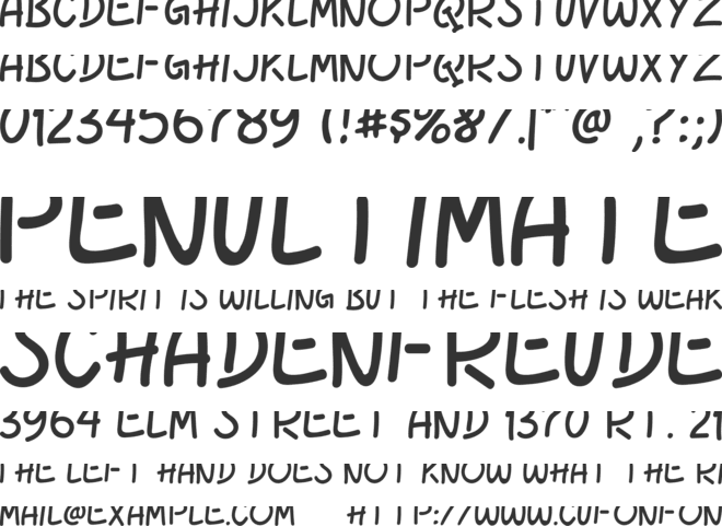 BLACK DRINK font preview