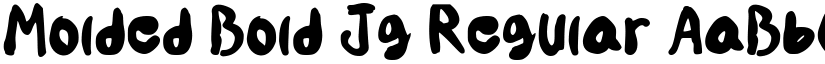 Molded Bold Jg Regular font