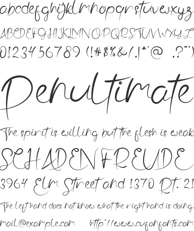 Ristty Style font preview