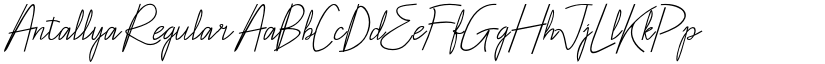 Antallya Regular font