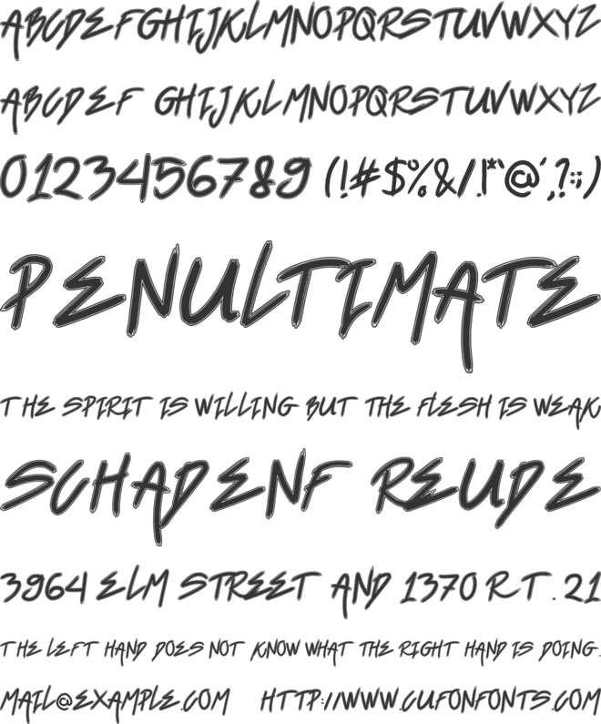 Black Venom font preview