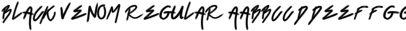 Black Venom Regular font