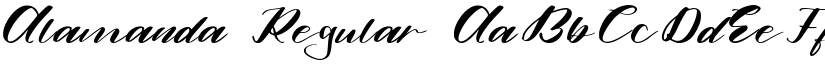 Alamanda Regular font