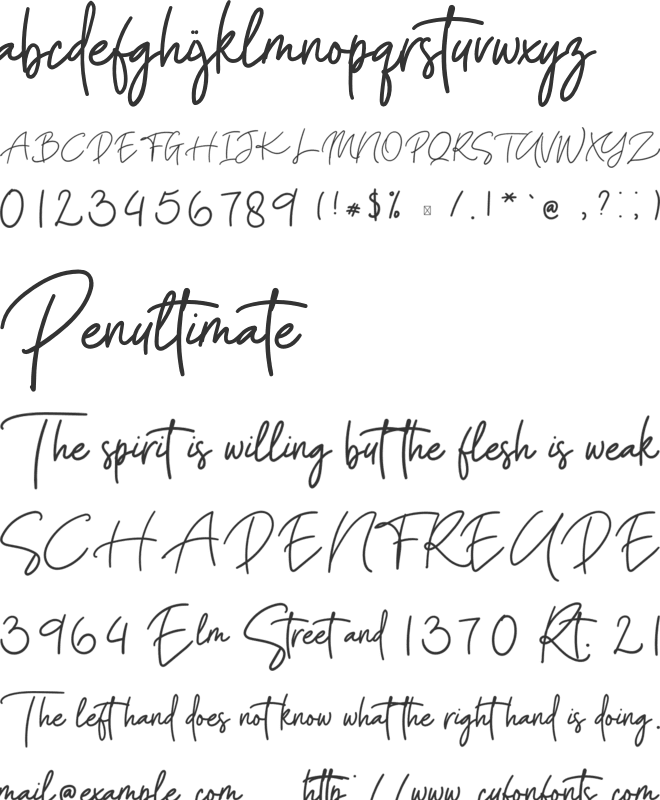 Magic Glass font preview