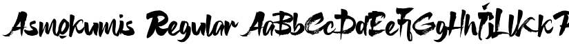 Asmokumis font download