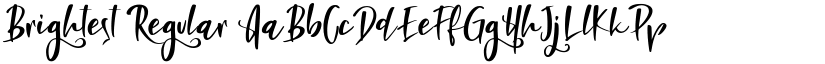 Brightest Regular font