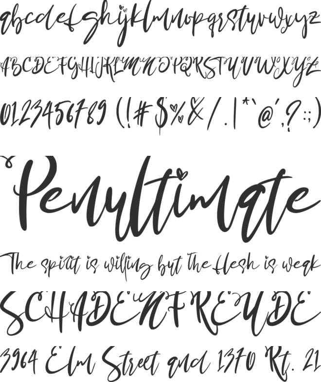 Sister & Brother font preview