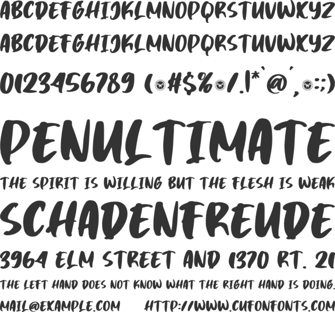 Time Breaker font preview