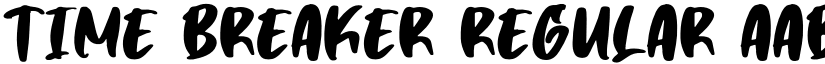Time Breaker Regular font